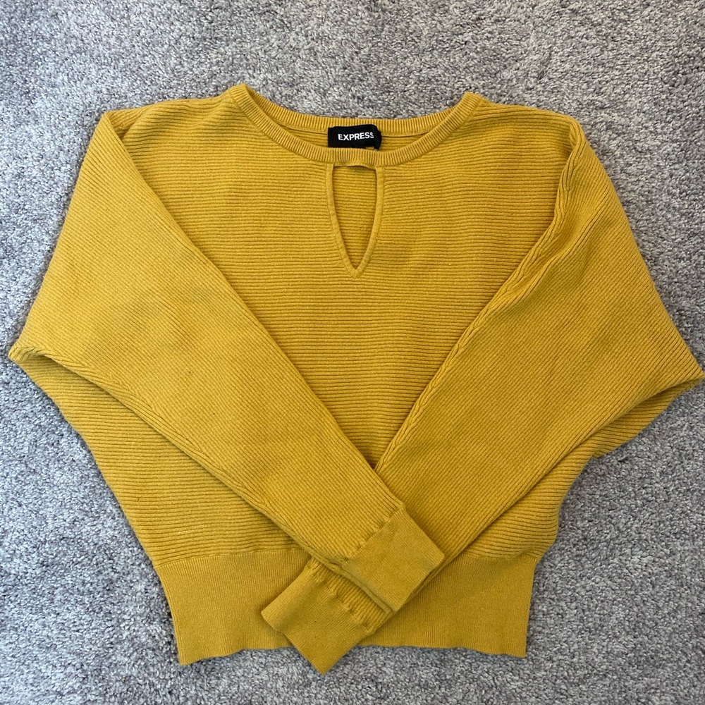 Express mustard yellow sweater size:small